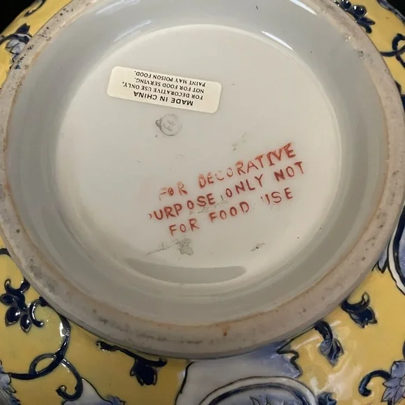 Chinese Ceramic floral Bowl - Picture 4 of 5